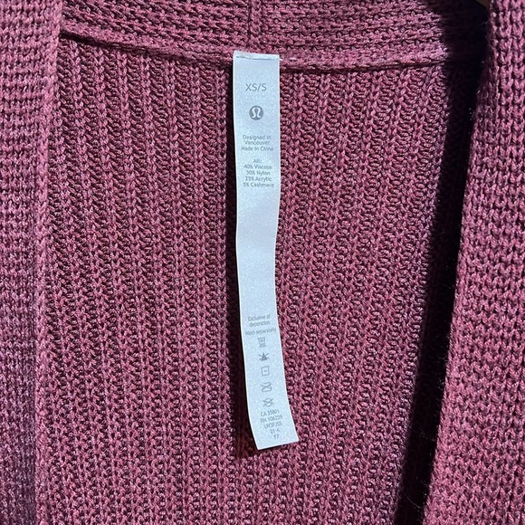 Lululemon knit cartigain size XS / small - Picture 6 of 11